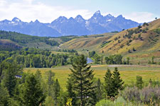 Tetons from Gros Ventre Road